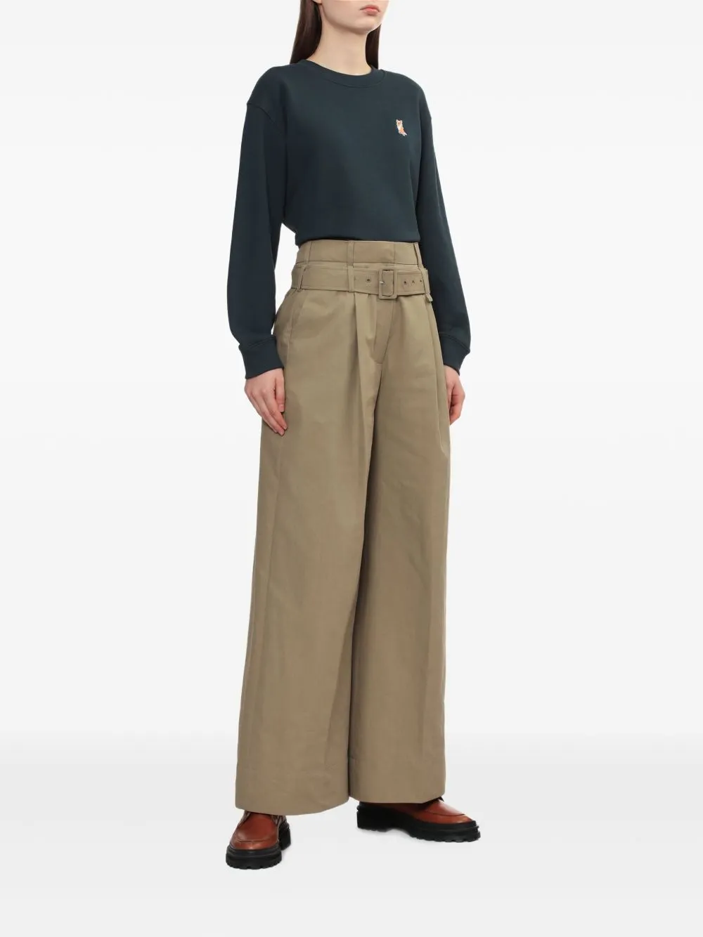 LADY FOX COTTON CROPPED SWEATSHIRT sold by Lord & Taylor product image thumbnail 3