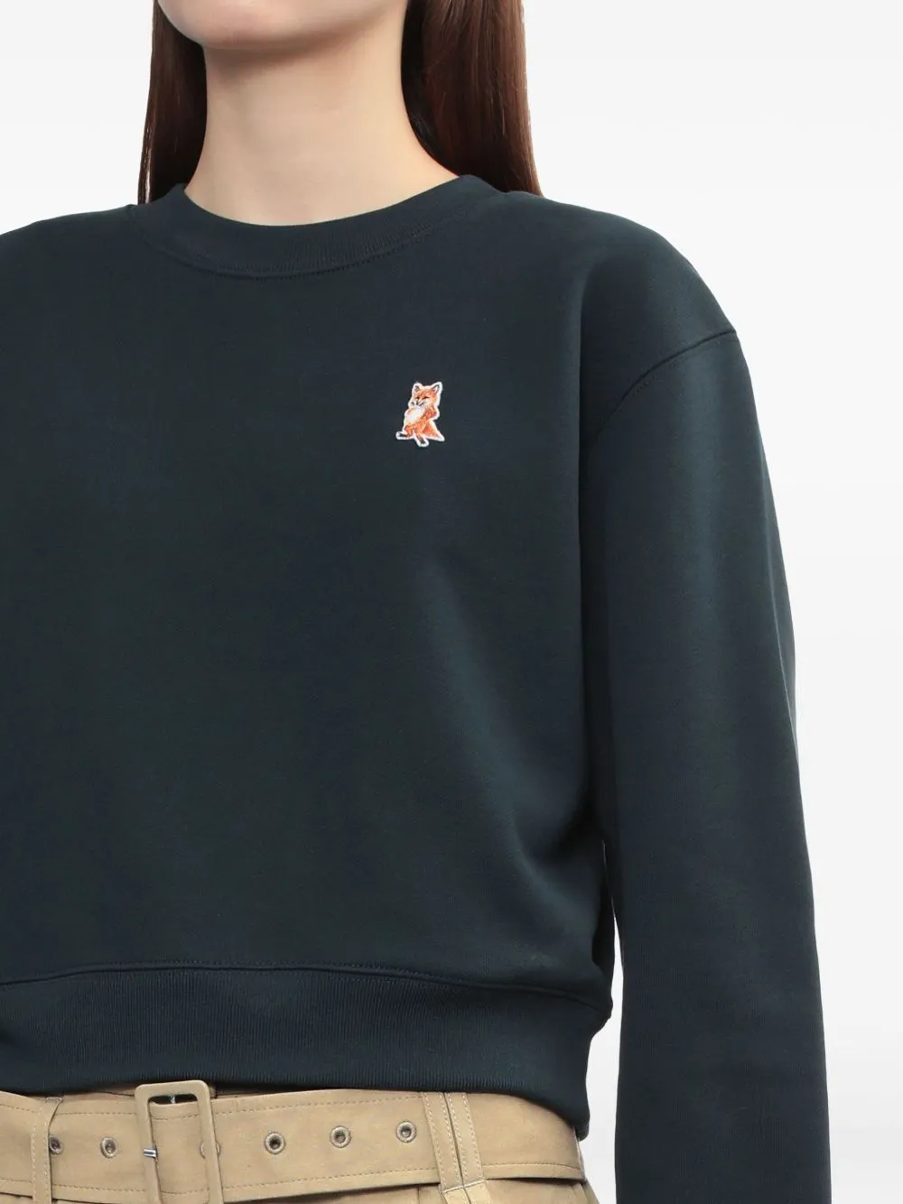 LADY FOX COTTON CROPPED SWEATSHIRT sold by Lord & Taylor product image thumbnail 4