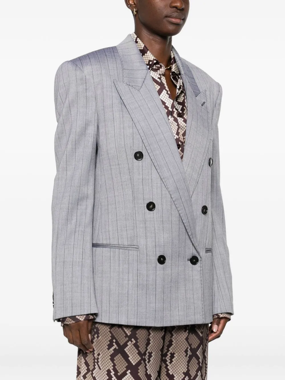 WOOL DOUBLE-BREASTED JACKET sold by Lord & Taylor product image thumbnail 3