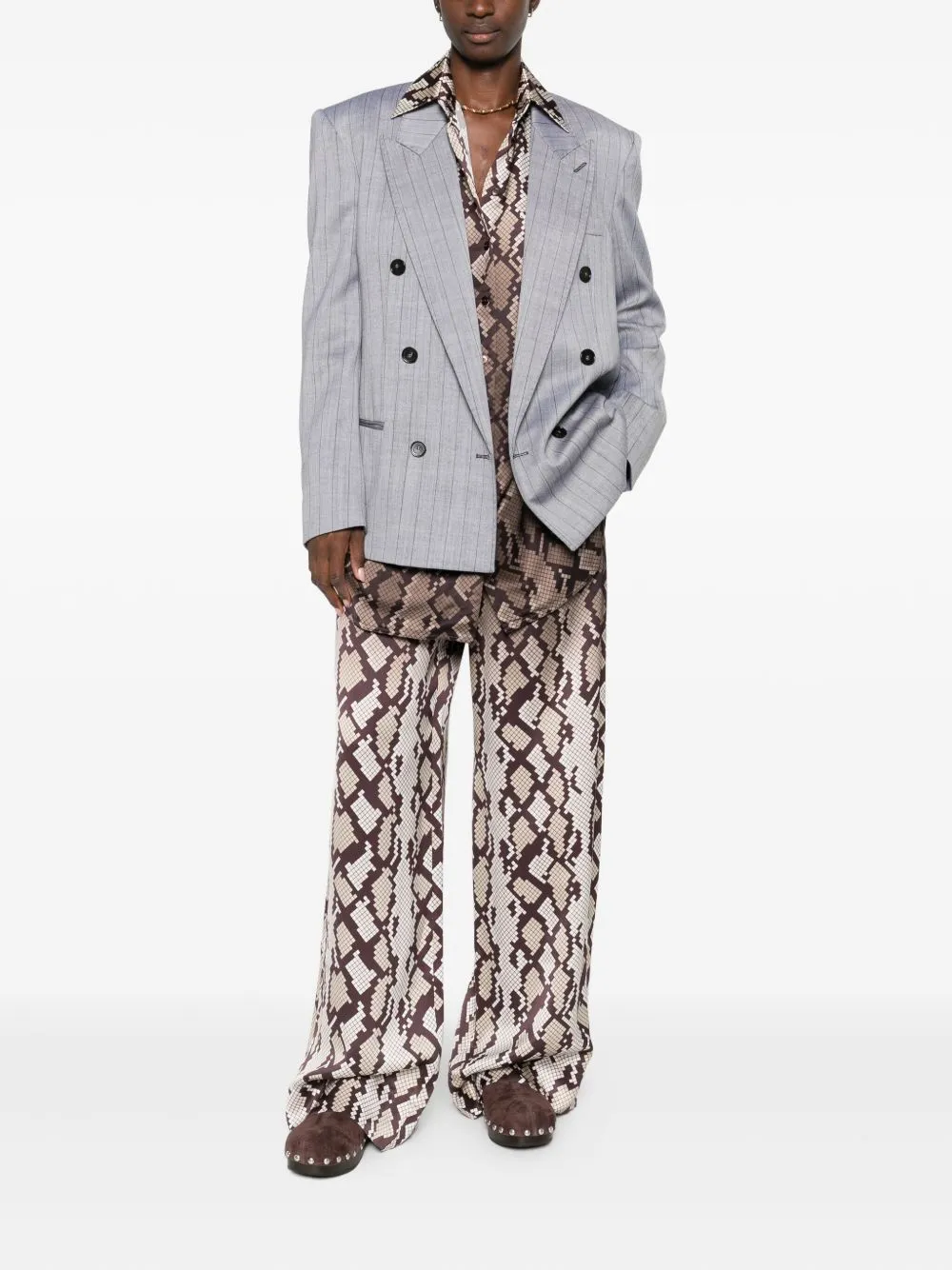 WOOL DOUBLE-BREASTED JACKET sold by Lord & Taylor product image thumbnail 4