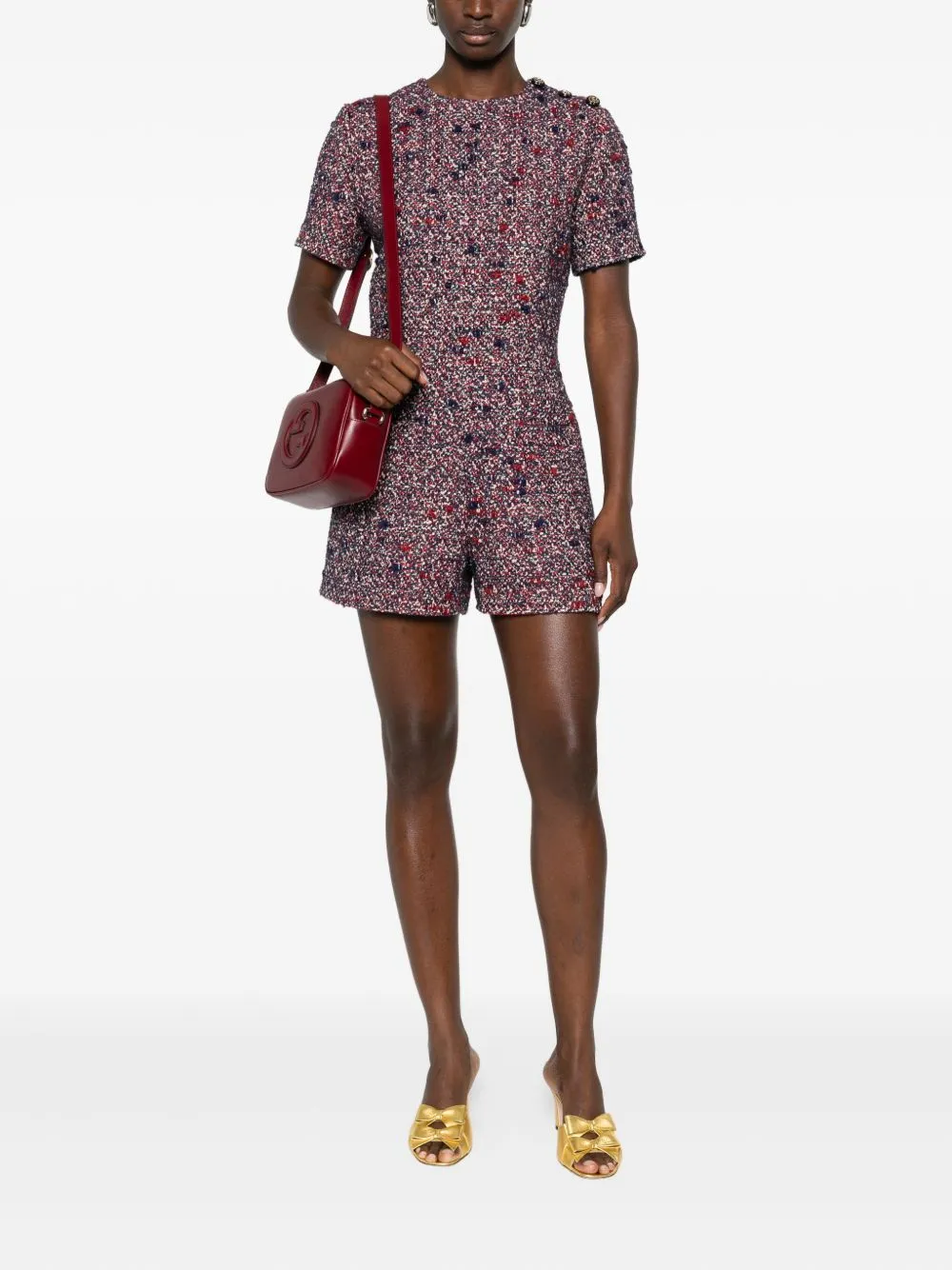 BOUCLÉ WOOL SHORT JUMPSUIT sold by Lord & Taylor product image thumbnail 2