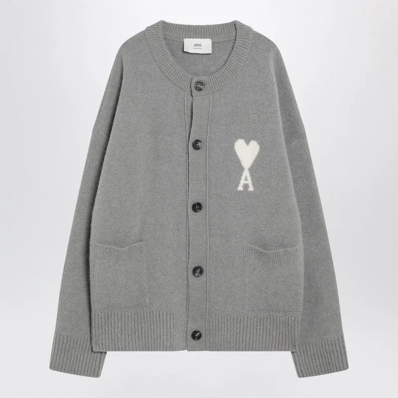 GREY WOOL CARDIGAN AMI DE COEUR sold by Lord & Taylor