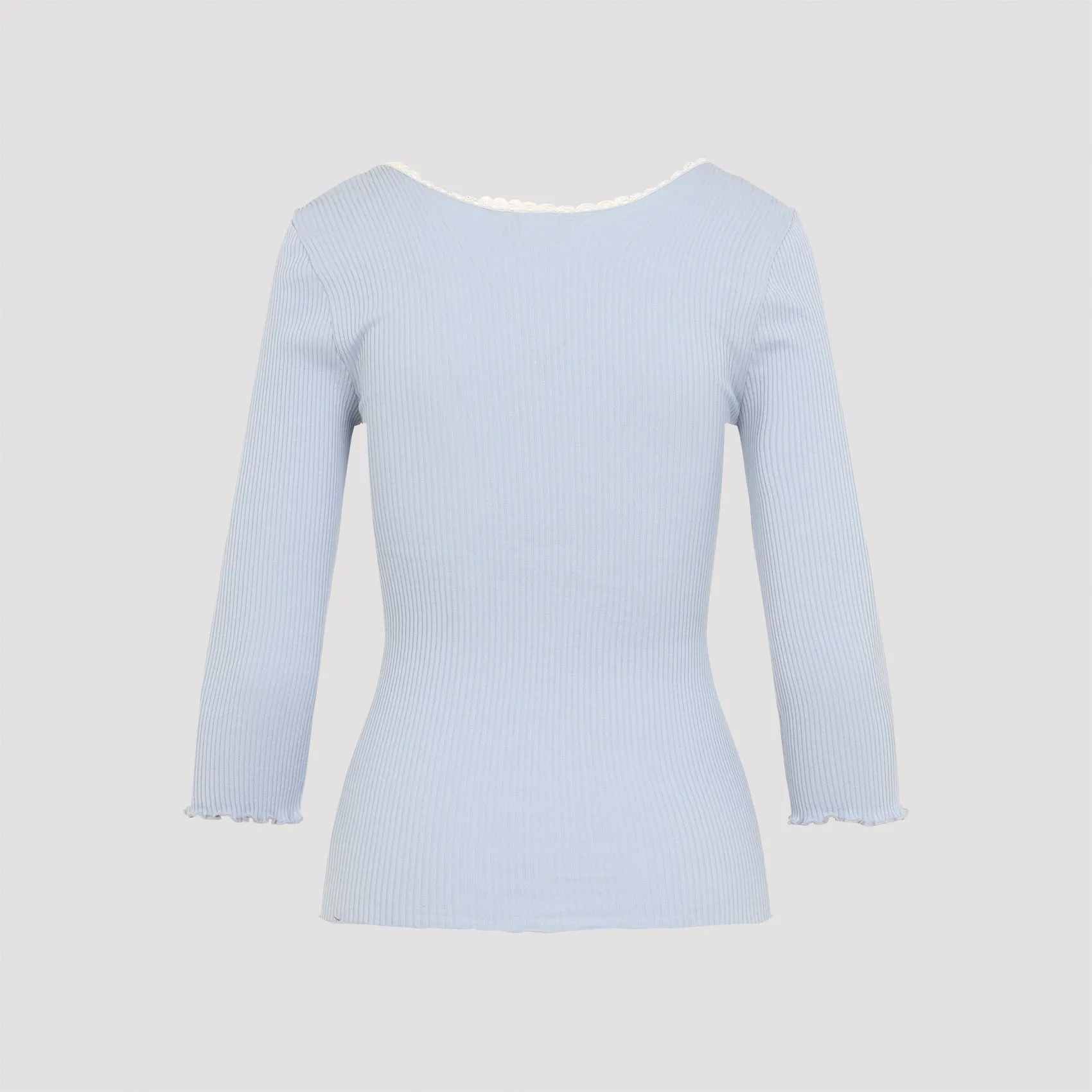 LIGHT BLUE FITTED COTTON CARDIGAN sold by Lord & Taylor product image thumbnail 3