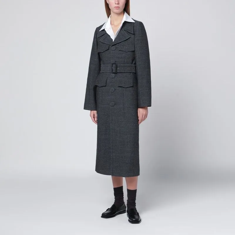 GREY WOOL COAT WITH BELT sold by Lord & Taylor