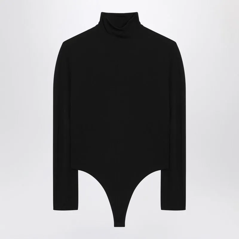 BLACK JERSEY HEARTCUT BODYSUIT sold by Lord & Taylor