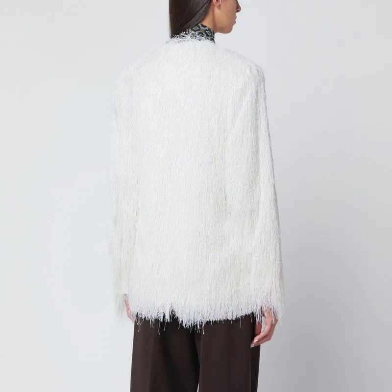 WHITE FRINGED JACKET sold by Lord & Taylor product image thumbnail 2