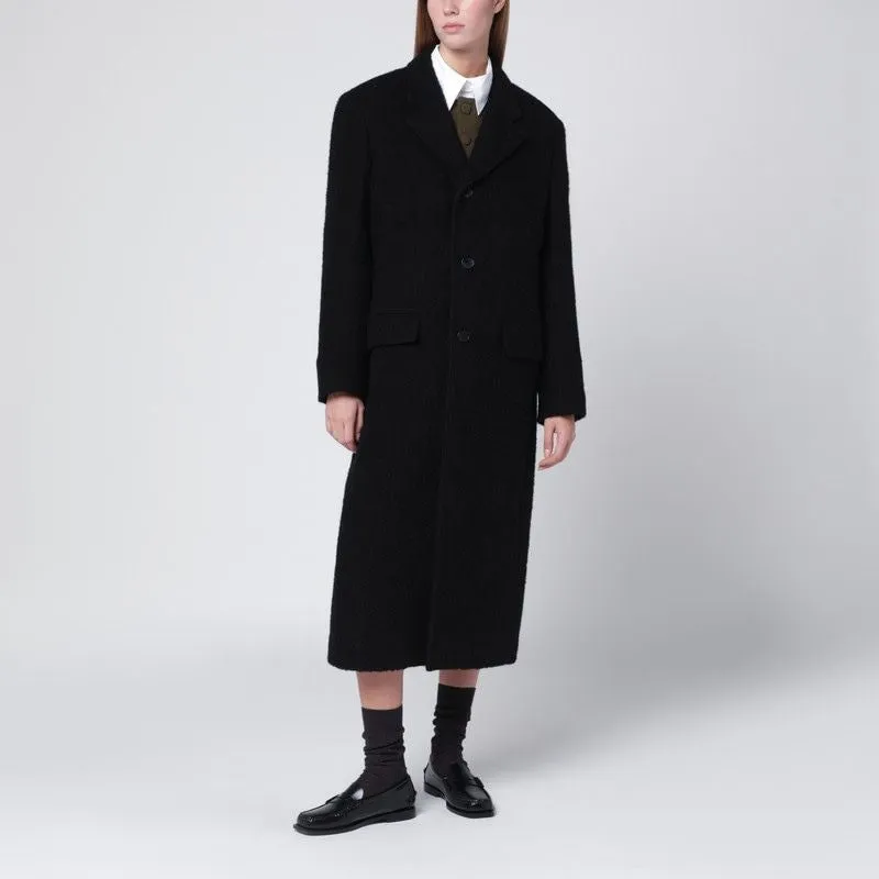 BLACK SINGLEBREASTED WOOLBLEND COAT sold by Lord & Taylor