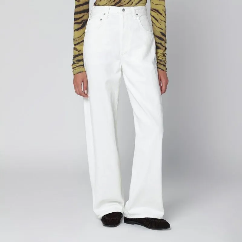 WHITE PASHMINA AYLA BAGGY JEANS sold by Lord & Taylor