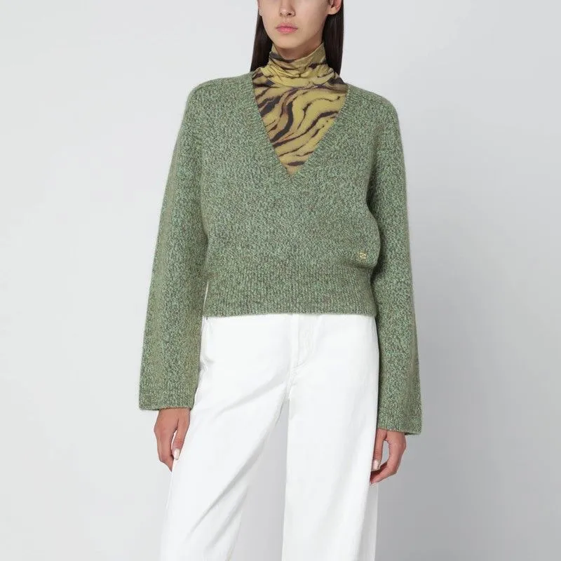GREEN WOOLBLEND TEXTURED SWEATER sold by Lord & Taylor