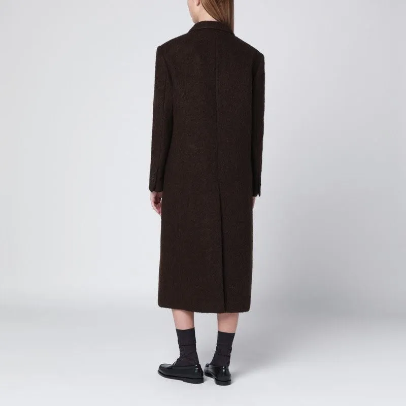 BROWN SINGLEBREASTED WOOLBLEND COAT sold by Lord & Taylor product image thumbnail 2