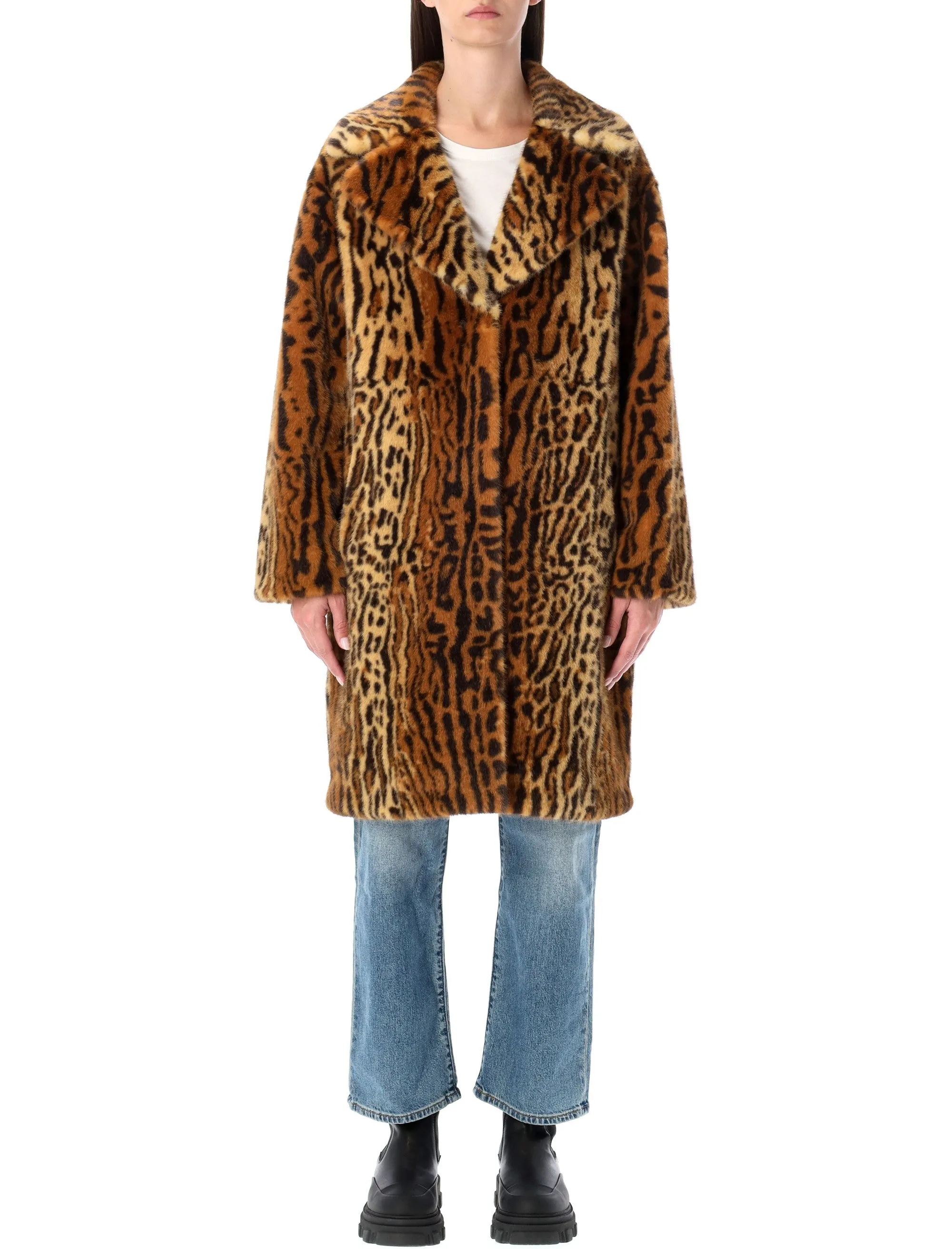 LEOPARDPRINT FAUXFUR COAT sold by Lord & Taylor