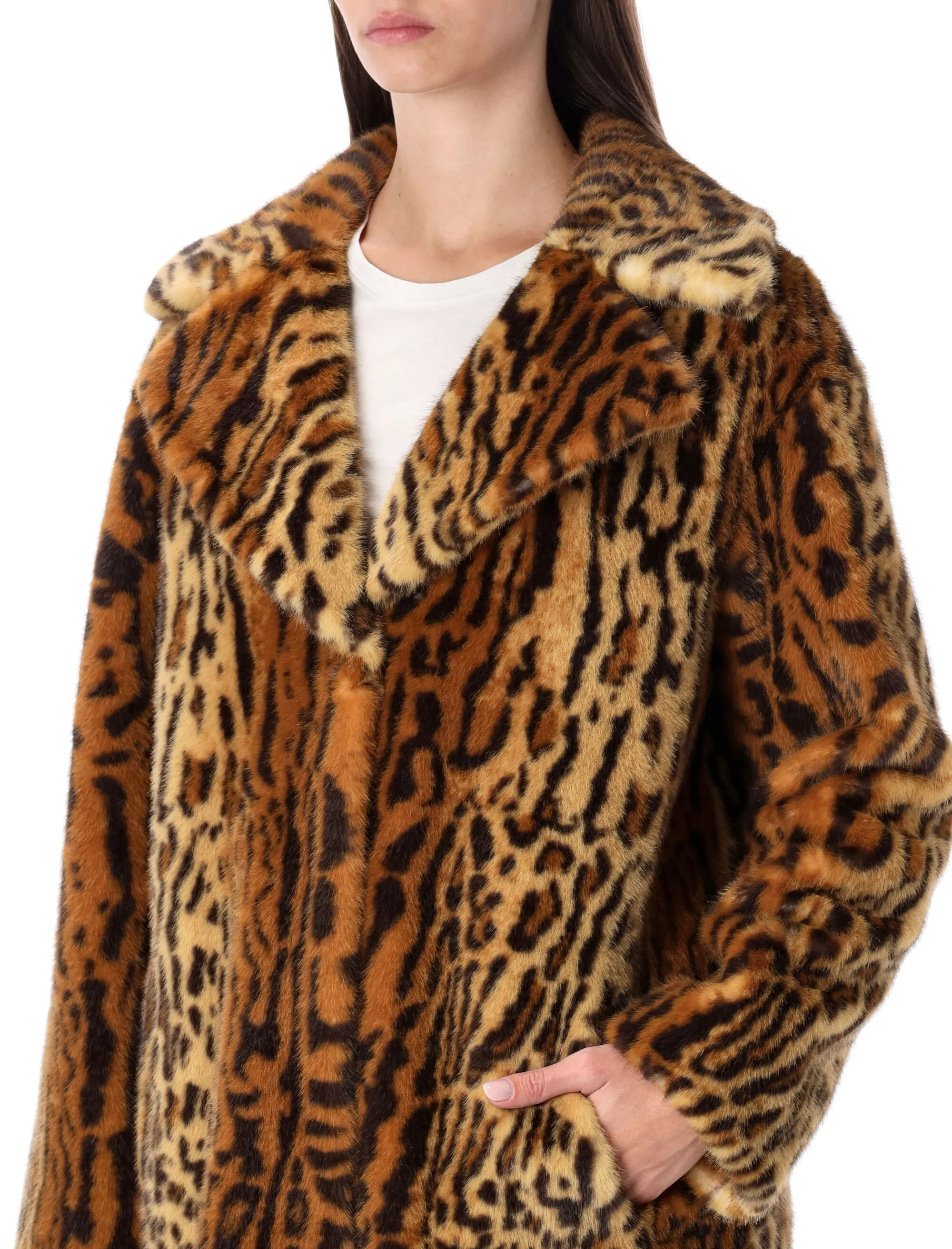 LEOPARDPRINT FAUXFUR COAT sold by Lord & Taylor product image thumbnail 3