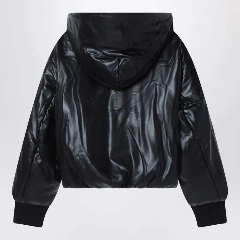 HOODED FAUX LEATHER JACKET sold by Lord & Taylor product image thumbnail 2