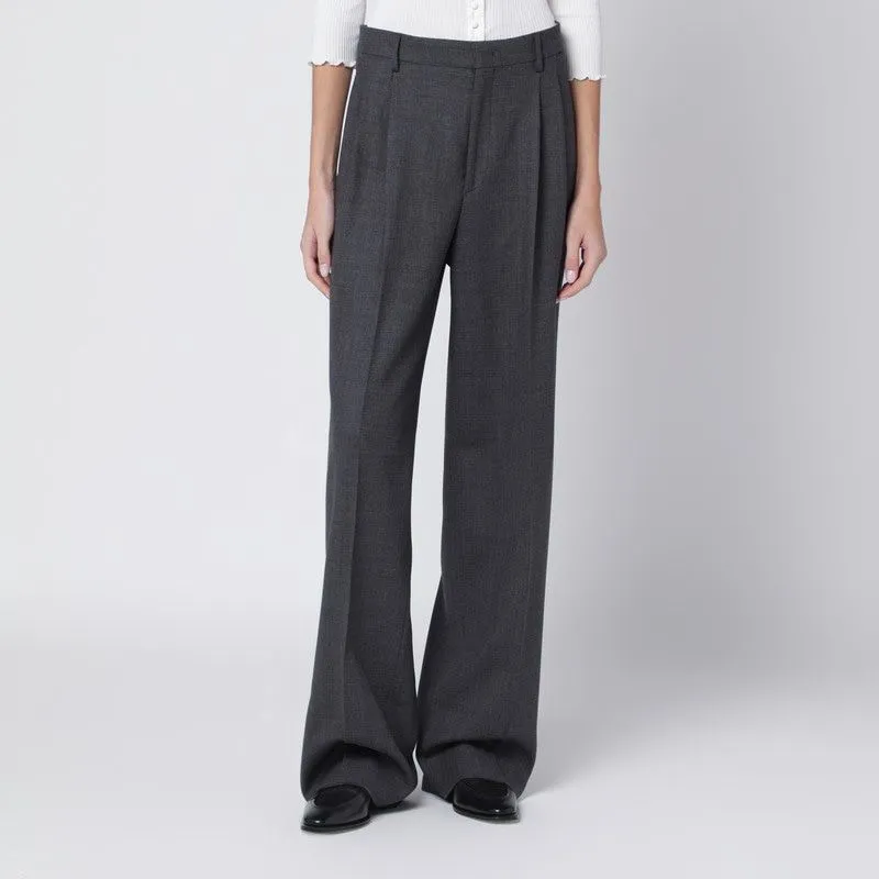 GREY PLEATED WOOLBLEND TROUSERS sold by Lord & Taylor