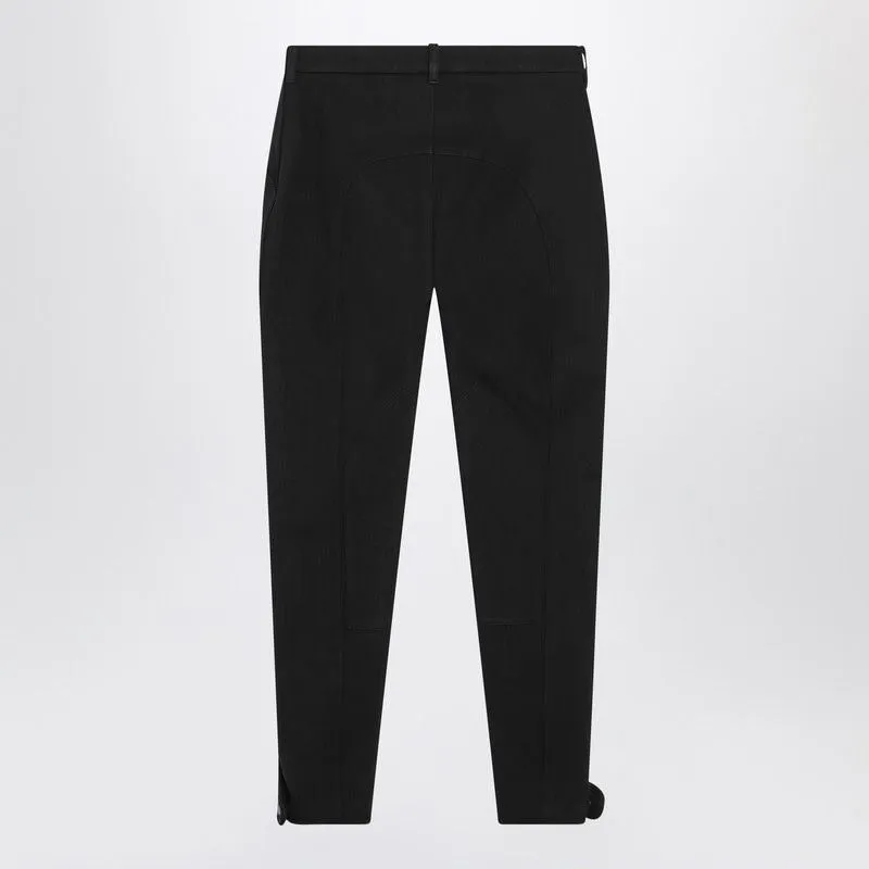BLACK SLIM COTTONSTRETCH JODHPUR TROUSERS sold by Lord & Taylor product image thumbnail 2