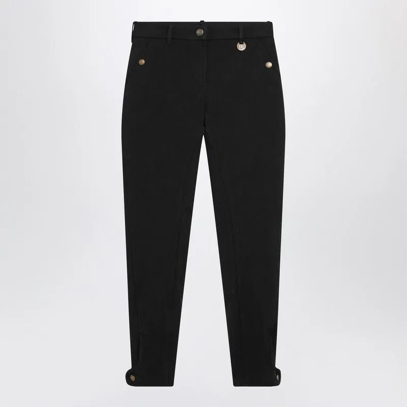BLACK SLIM COTTONSTRETCH JODHPUR TROUSERS sold by Lord & Taylor