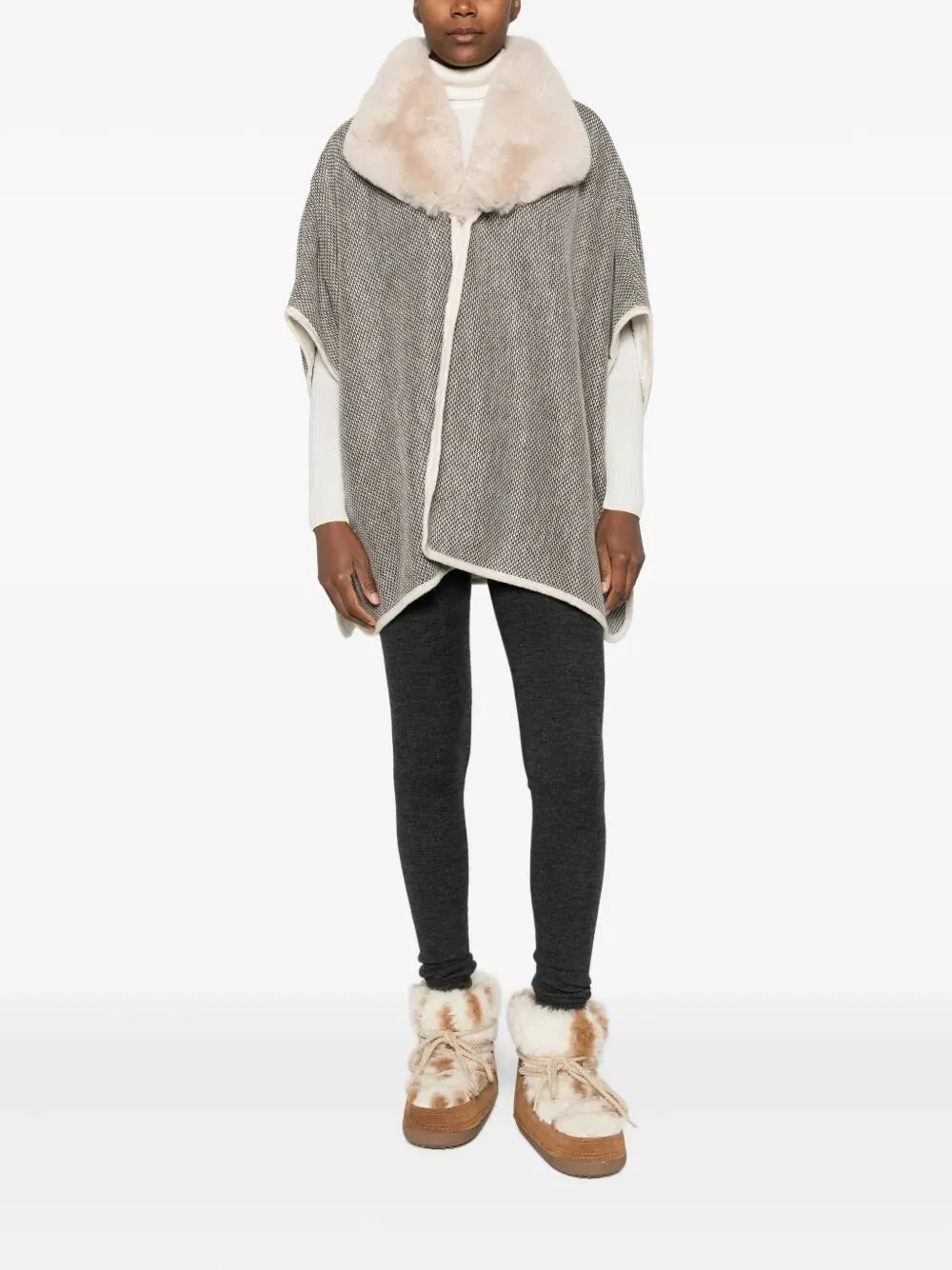 FUR EDGE CAPE sold by Lord & Taylor product image thumbnail 4