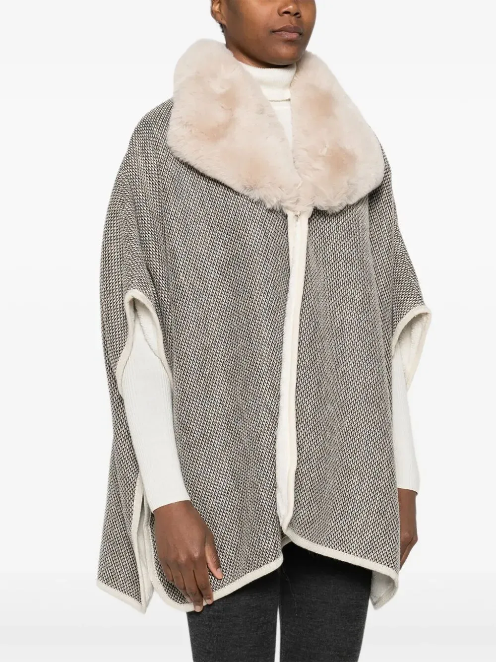 FUR EDGE CAPE sold by Lord & Taylor product image thumbnail 5