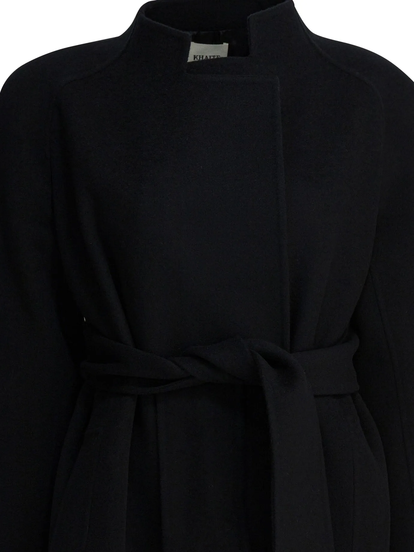 BLACK SINGLE-BREASTED WOOL COAT sold by Lord & Taylor product image thumbnail 3