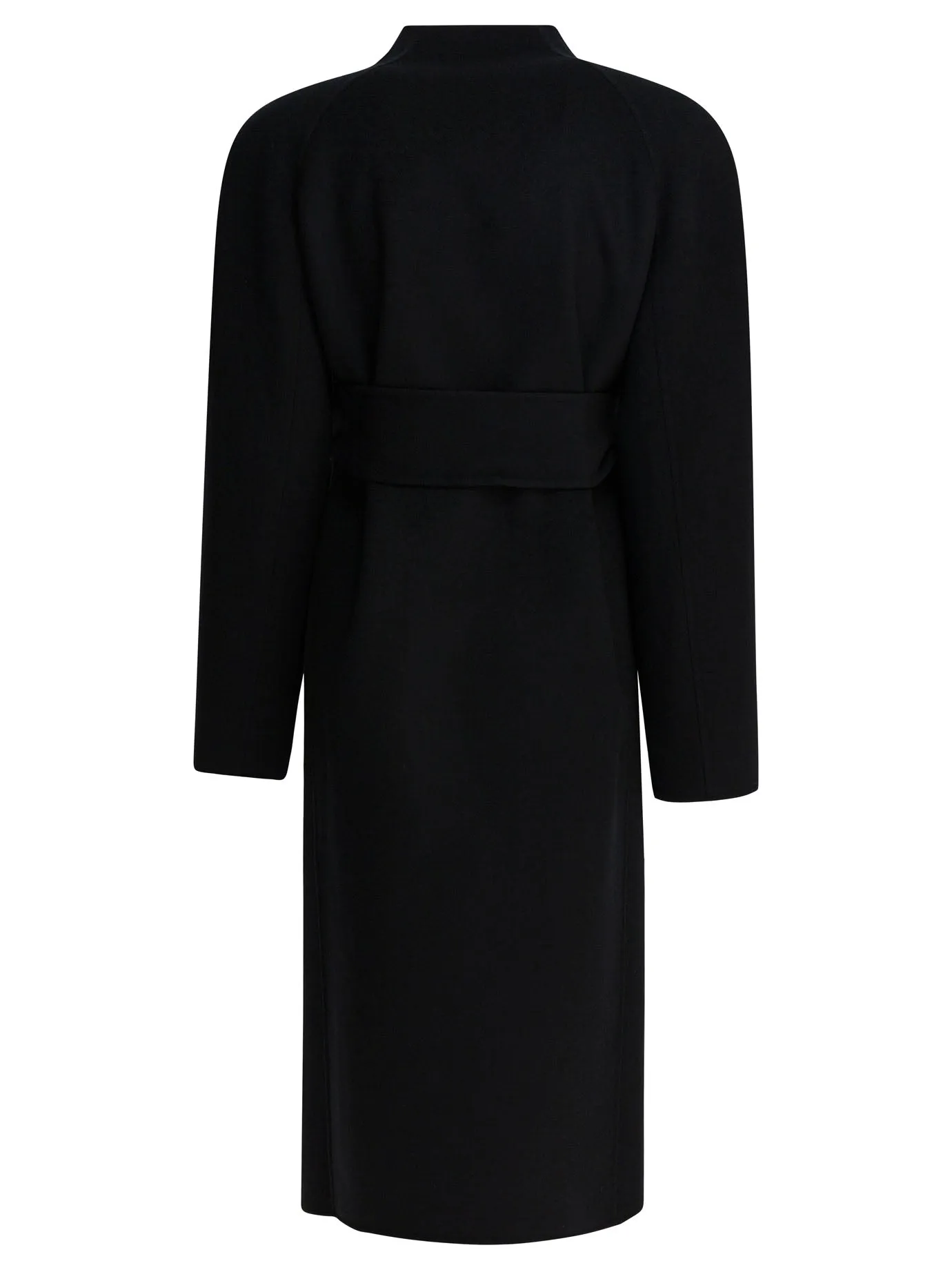 BLACK SINGLE-BREASTED WOOL COAT sold by Lord & Taylor product image thumbnail 2