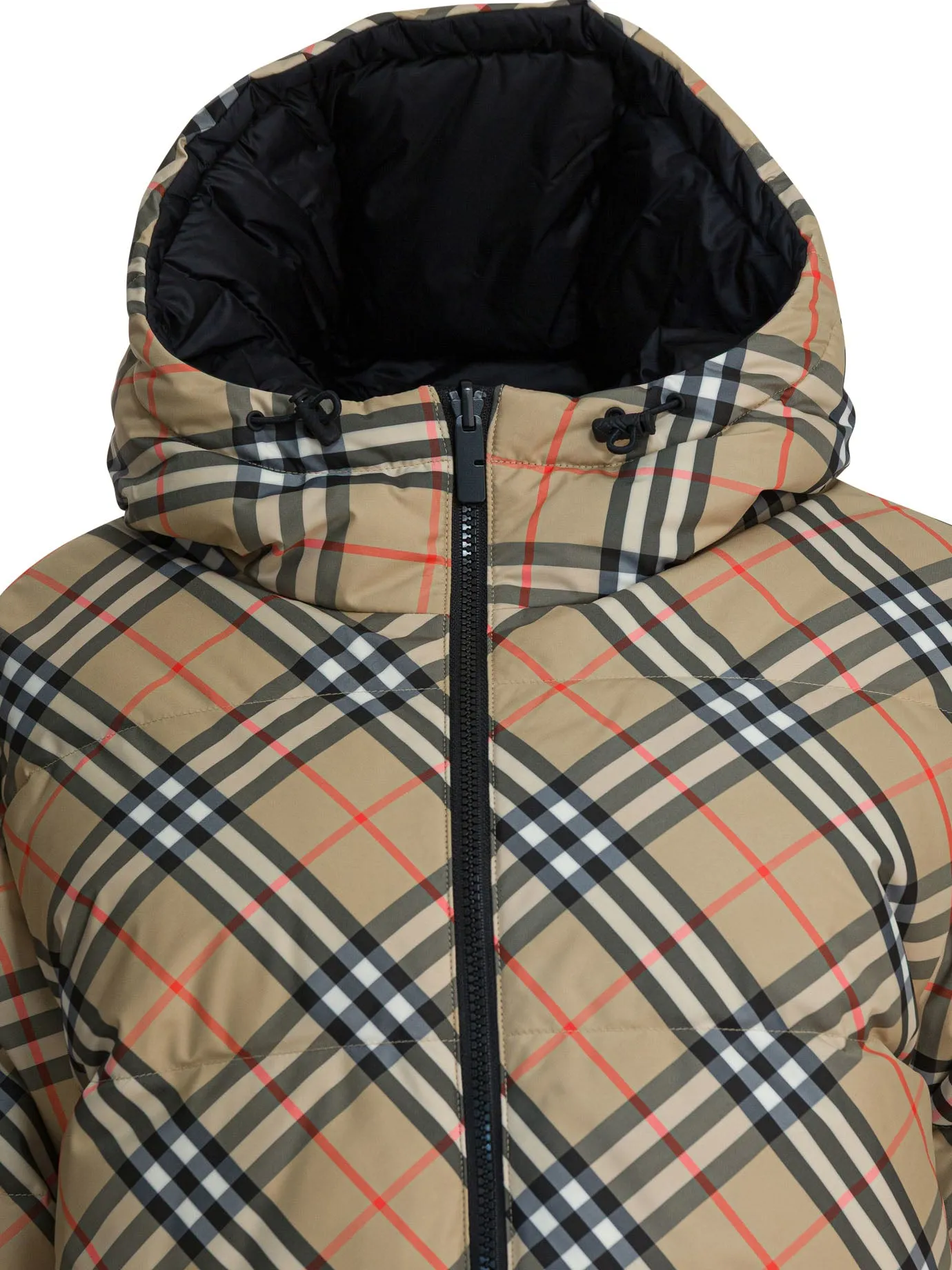 REVERSIBLE CHECK HOODED PUFFER JACKET sold by Lord & Taylor product image thumbnail 5