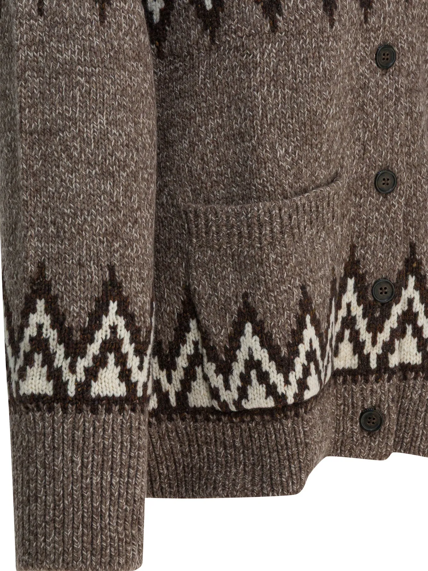 WOOL BLEND "FAIR ISLE" CARDIGAN sold by Lord & Taylor product image thumbnail 4
