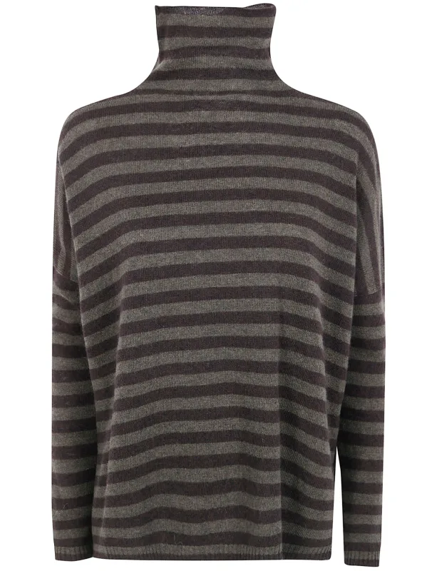 EXTRAFINE MERINO WOOL STRIPED TURTLENECK sold by Lord & Taylor