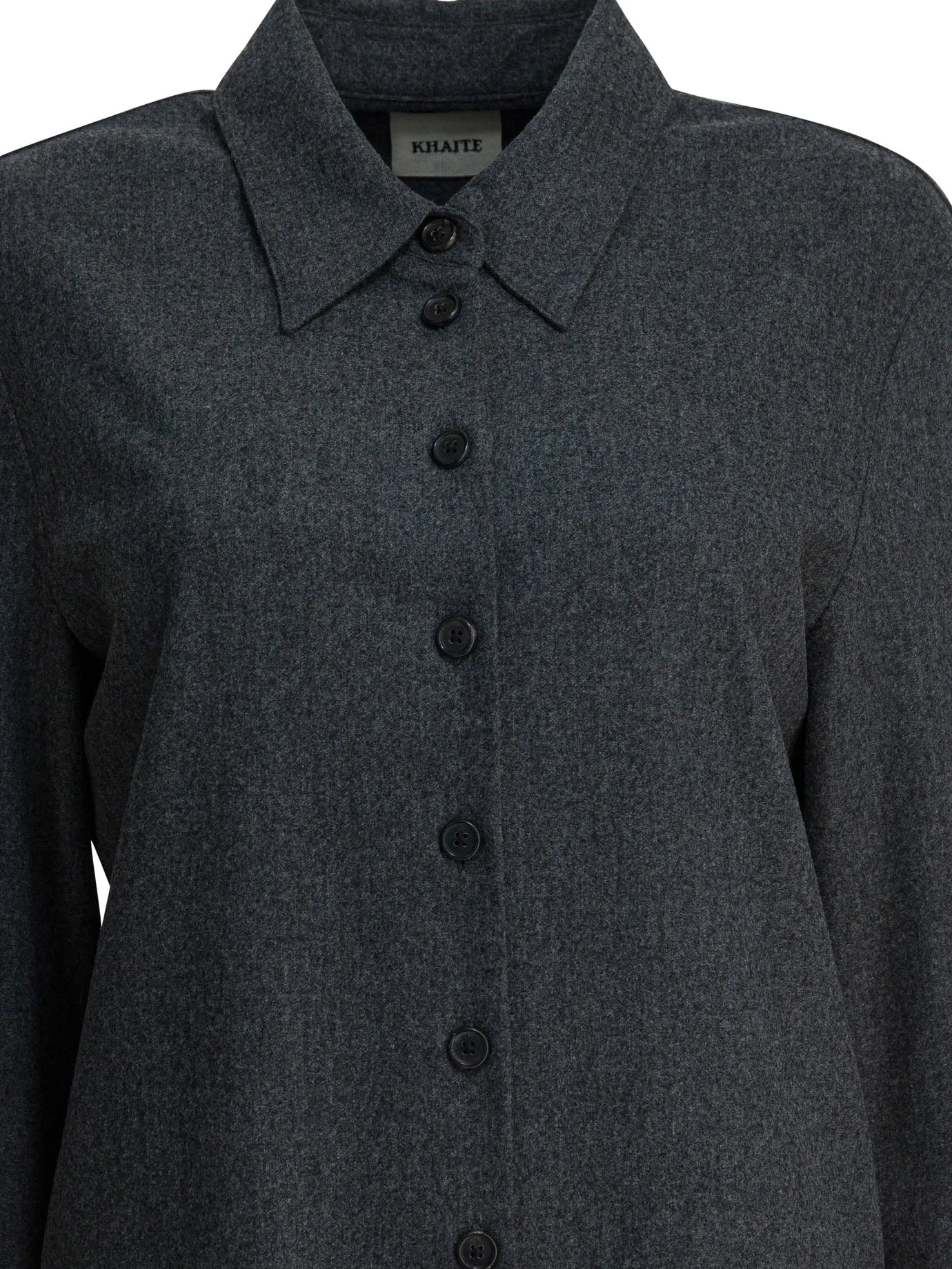 GREY WOOL CASHMERE SHIRT sold by Lord & Taylor product image thumbnail 3