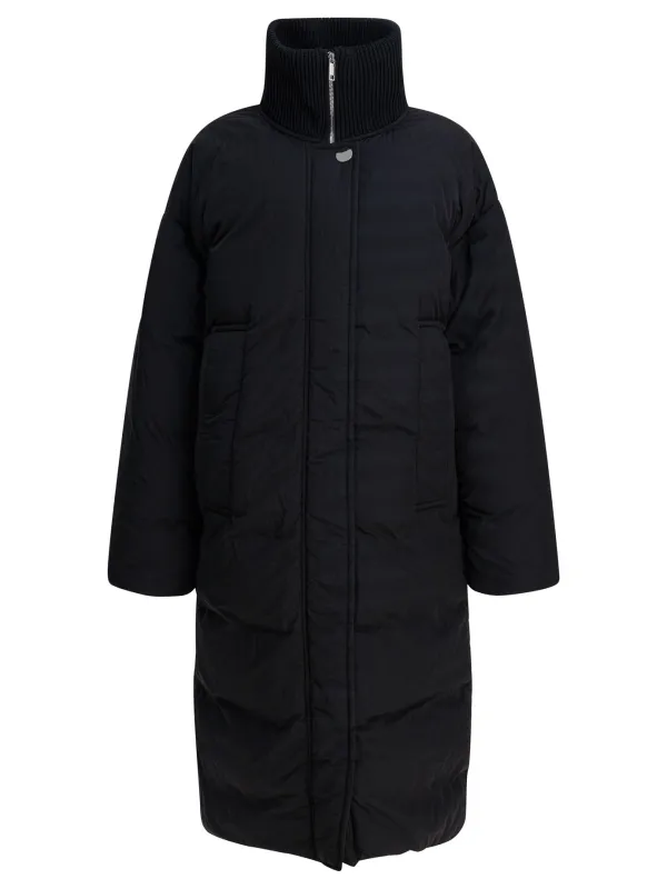 BLACK PADDED POLYAMIDE COAT made by Lord & Taylor