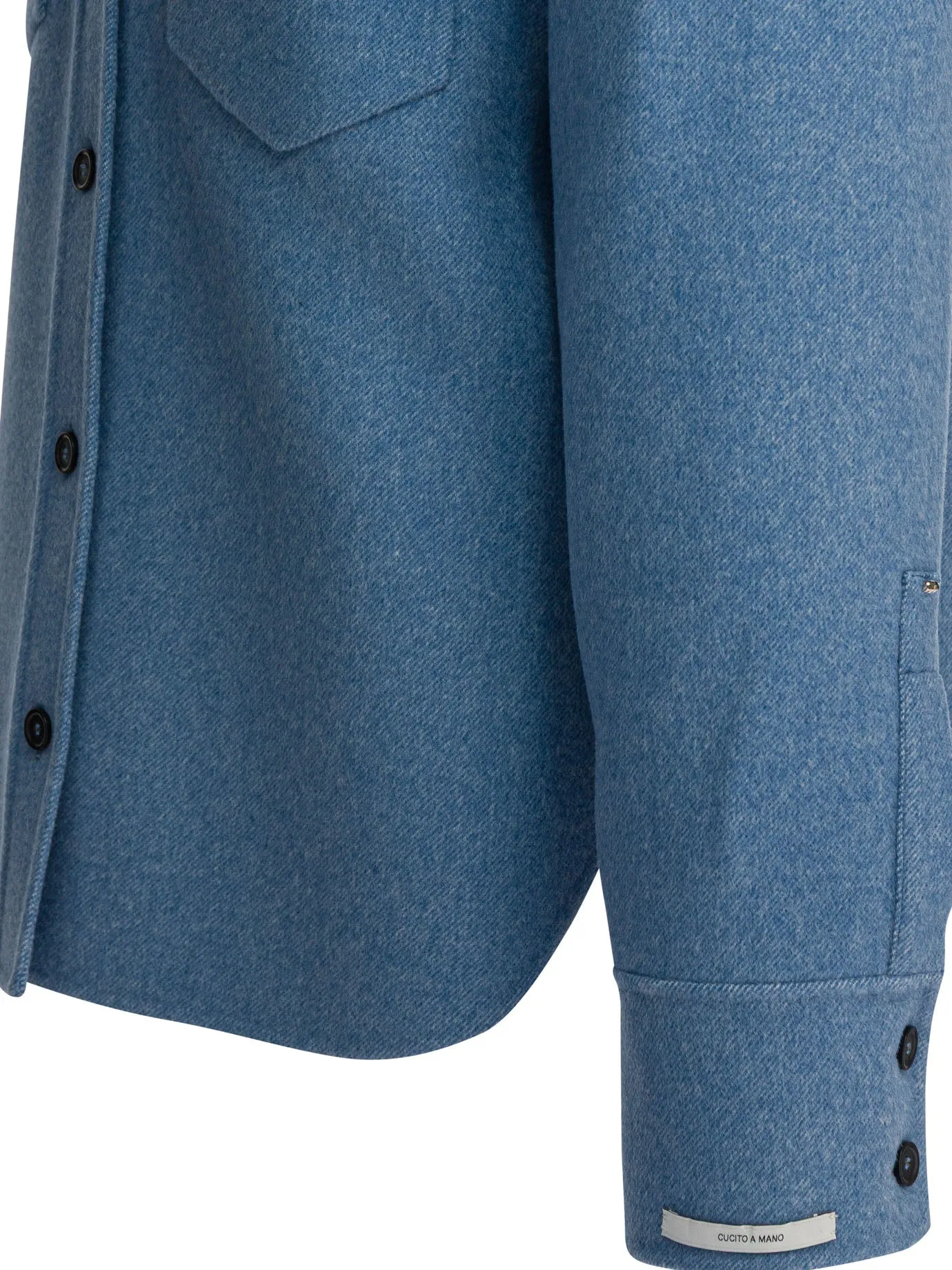 LIGHT BLUE VIRGIN WOOL COAT sold by Lord & Taylor product image thumbnail 4