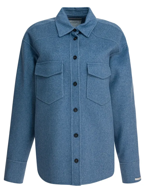 LIGHT BLUE VIRGIN WOOL COAT sold by Lord & Taylor