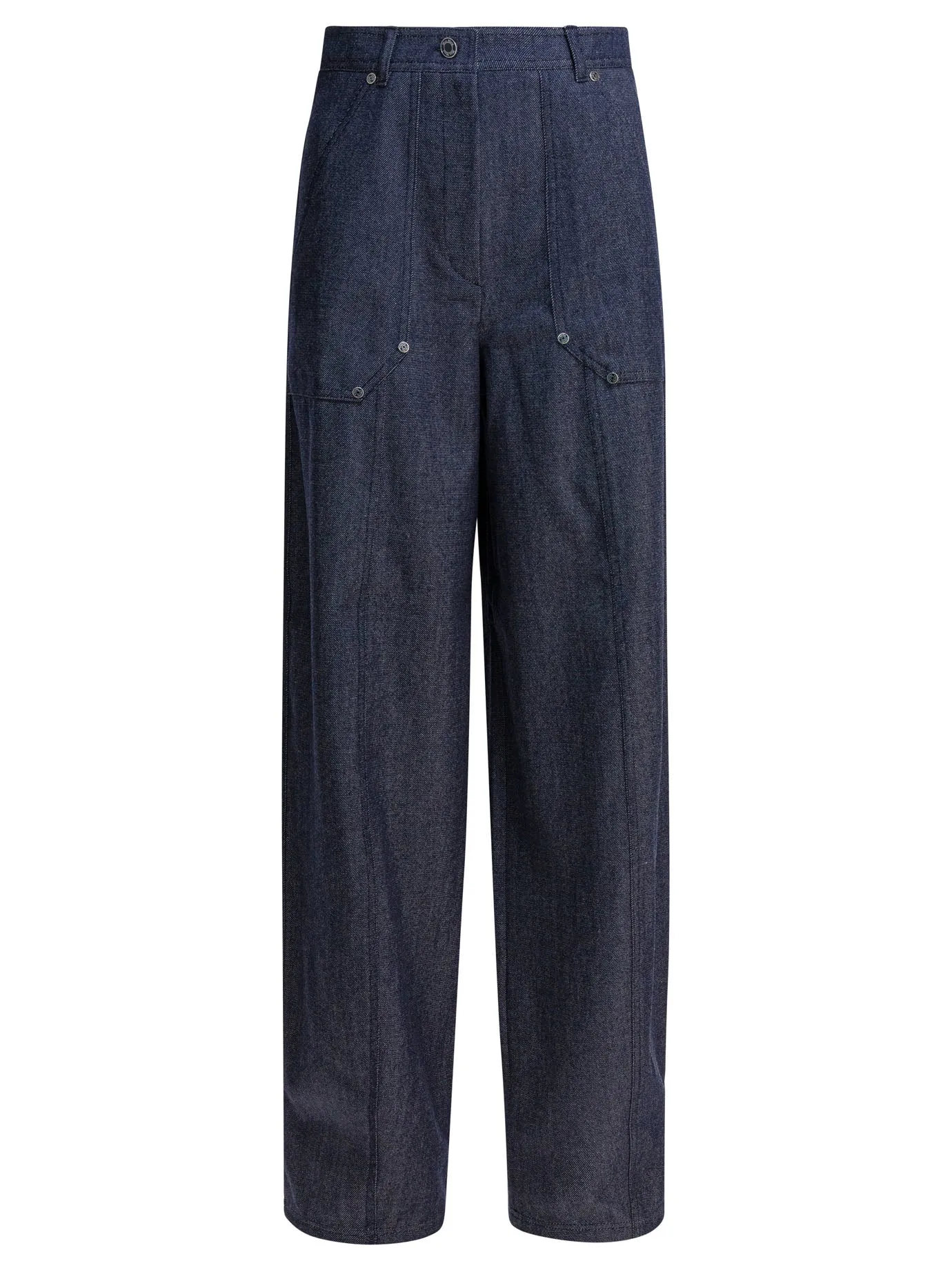 DENIM-EFFECT WOOL PANTS sold by Lord & Taylor