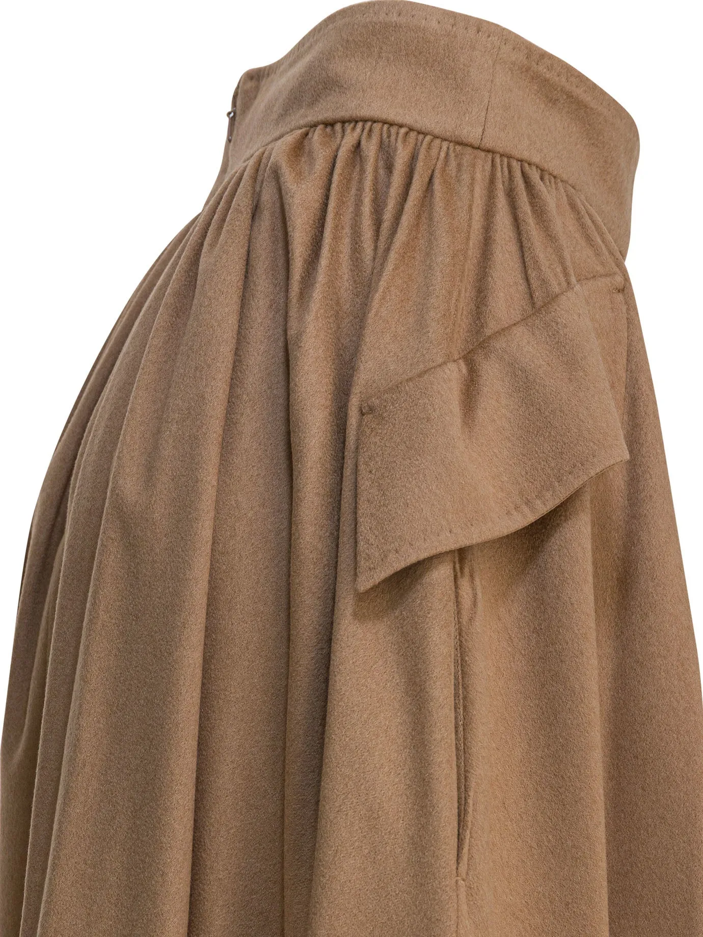 DRAPED WRAP MIDI SKIRT sold by Lord & Taylor product image thumbnail 4