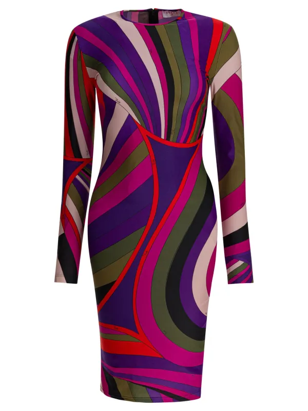 PURPLE PRINTED DRESS made by Emilio Pucci