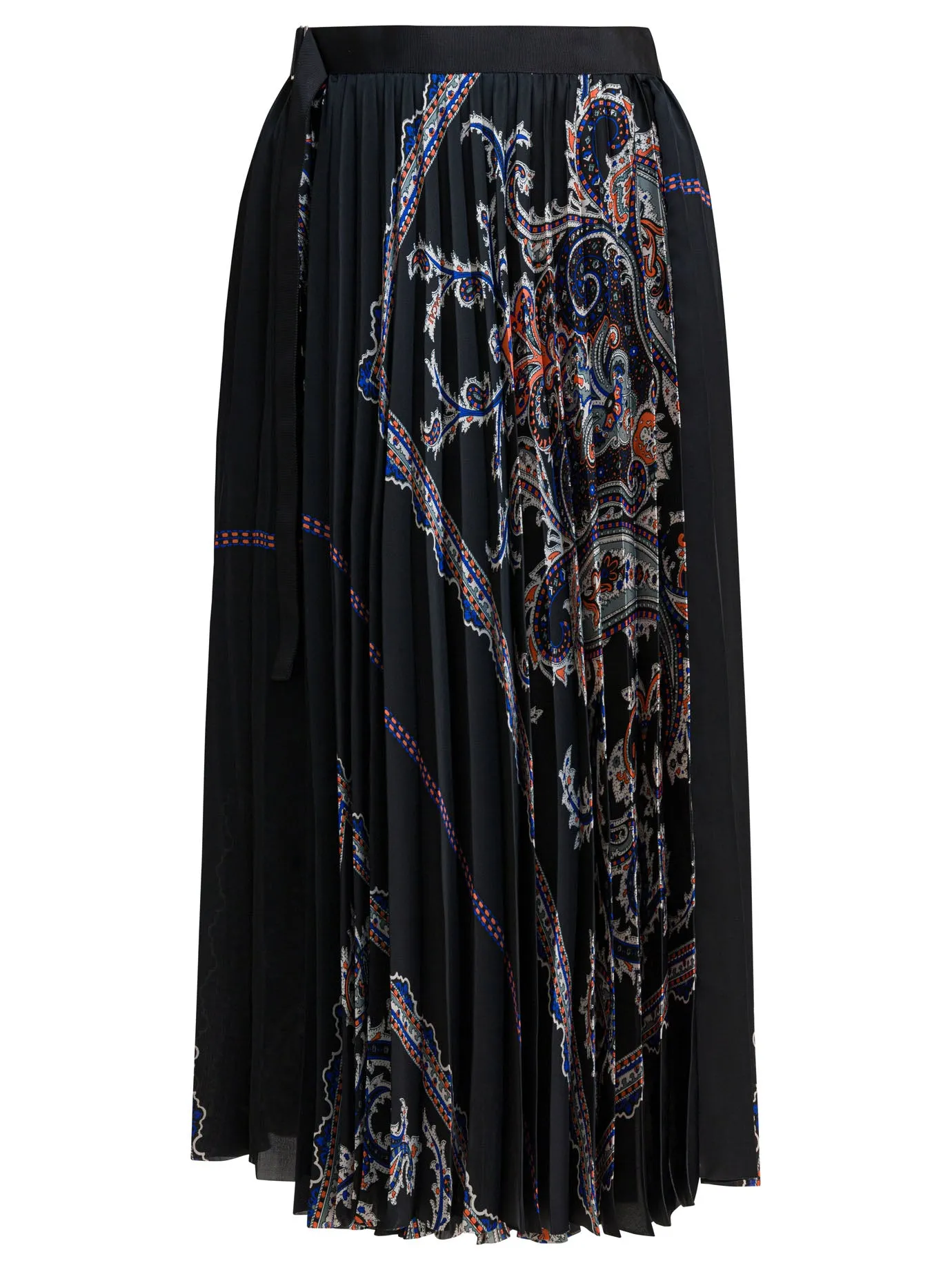 PLEATED SKIRT WITH PAISLEY PRINT sold by Lord & Taylor