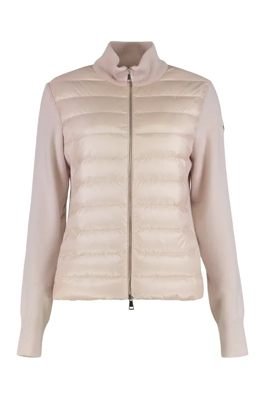 CARDIGAN WITH PADDED PANELS sold by Lord & Taylor