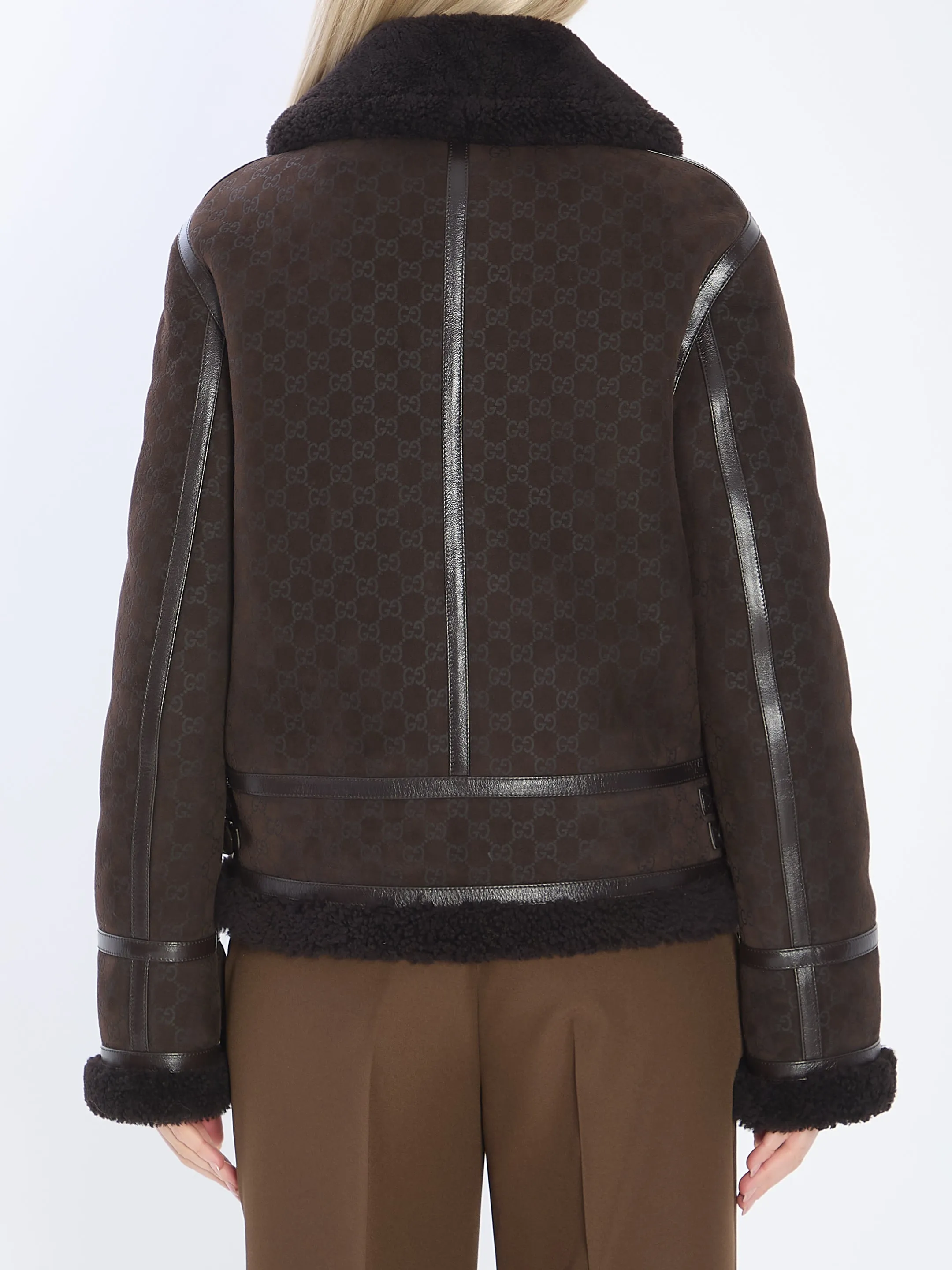 SUEDE LEATHER AND SHEARLING JACKET sold by Lord & Taylor product image thumbnail 4