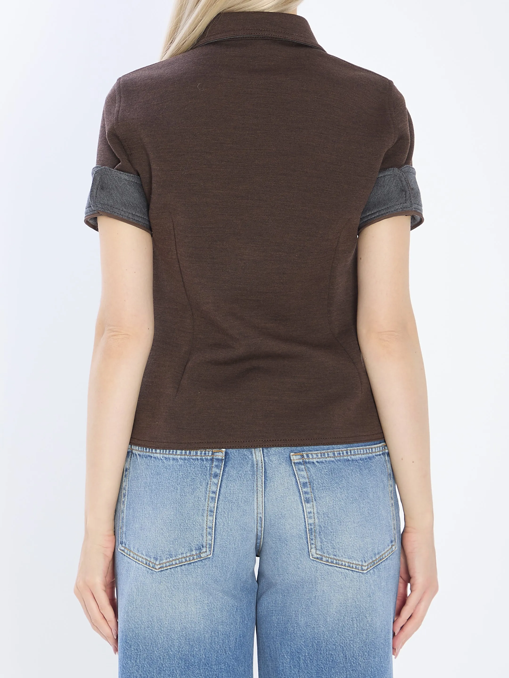 COTTON AND WOOL JERSEY SHIRT sold by Lord & Taylor product image thumbnail 4