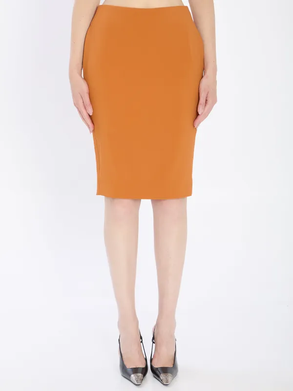 PENCIL SKIRT IN ORANGE sold by Lord & Taylor