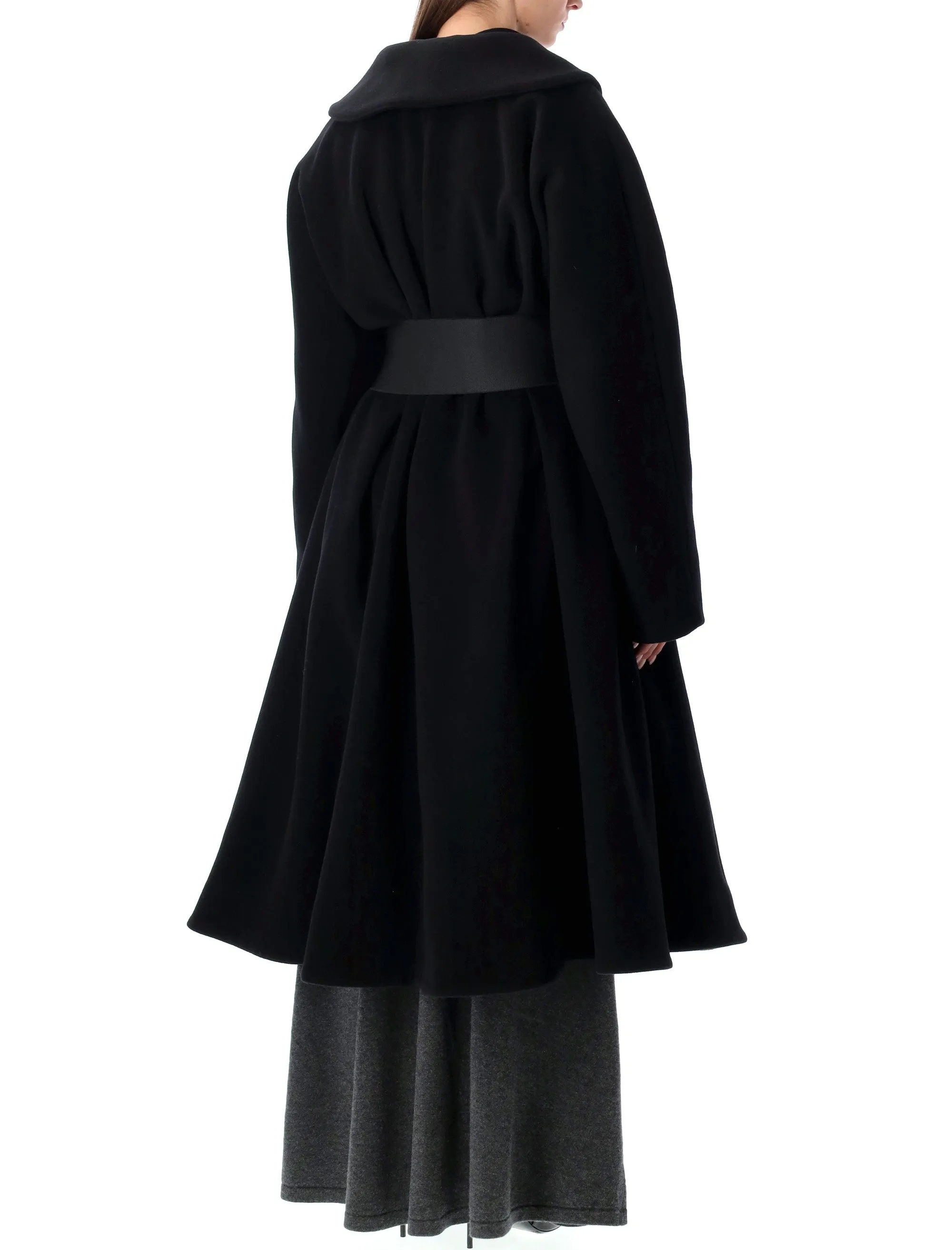 WRAP COAT IN BLACK WOOL sold by Lord & Taylor product image thumbnail 2