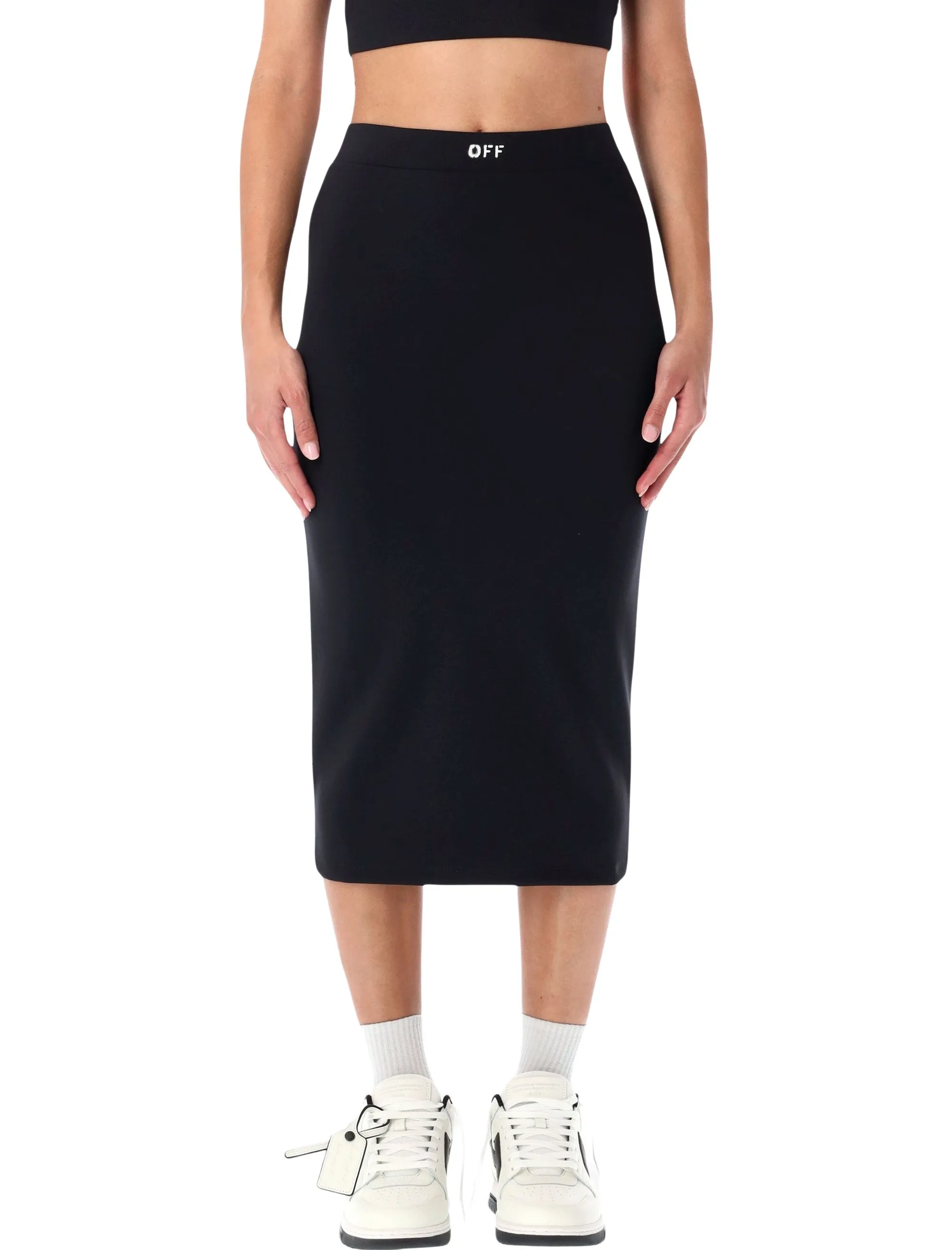 MIDI SKIRT WITH LOGO sold by Lord & Taylor