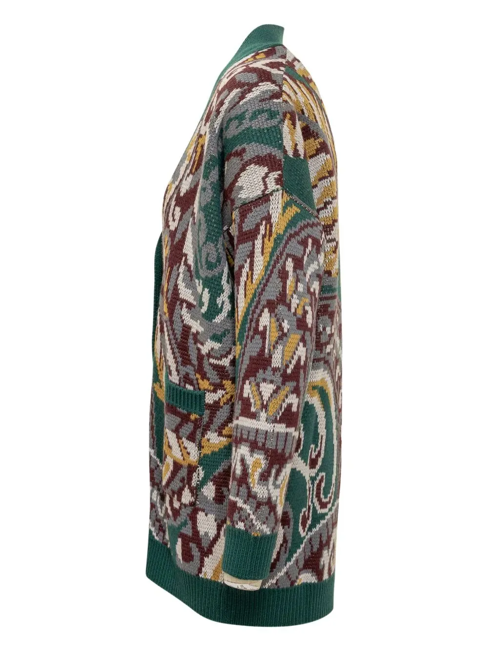 PAISLEY-PRINT OVERSIZED COTTON CARDIGAN sold by Lord & Taylor product image thumbnail 3