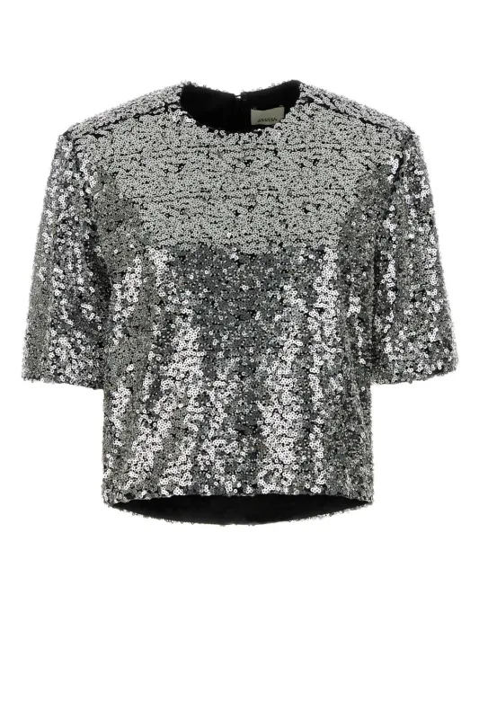 EMBELLISHED POLYESTER HELGA TOP sold by Lord & Taylor
