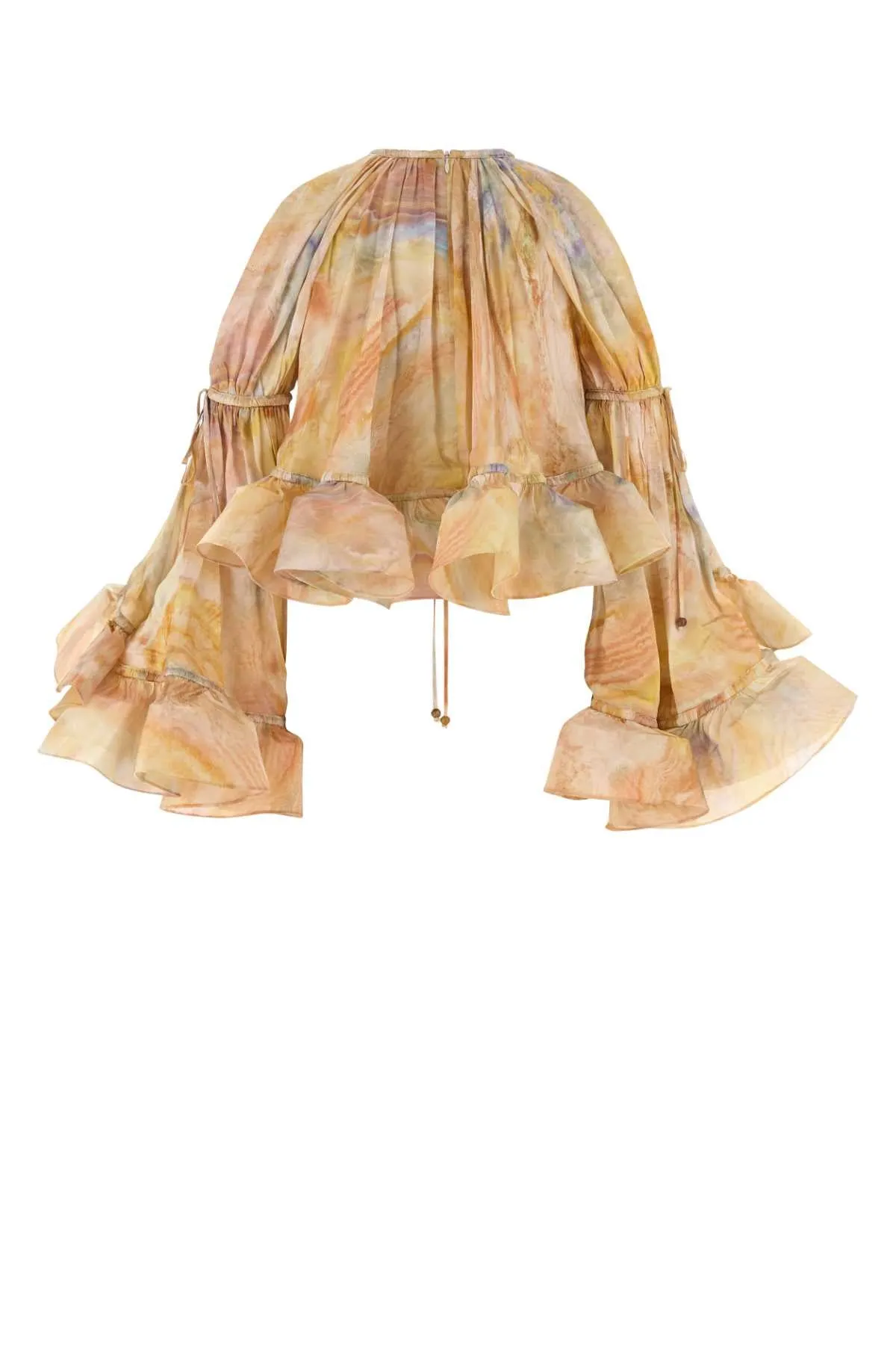 PRINTED SILK CROP-TOP sold by Lord & Taylor product image thumbnail 2