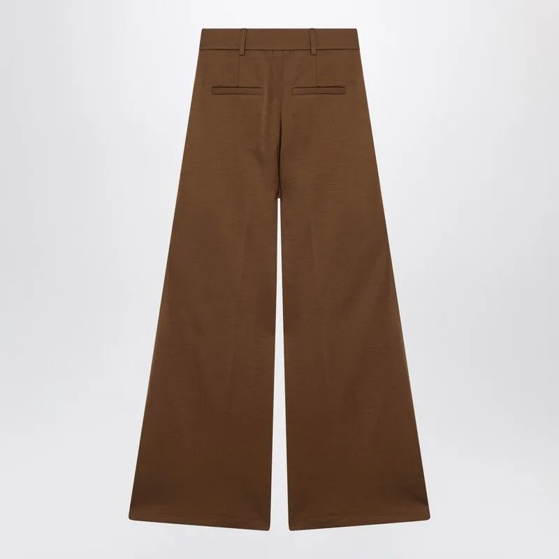 BROWN WOOL JERSEY TROUSERS sold by Lord & Taylor product image thumbnail 2