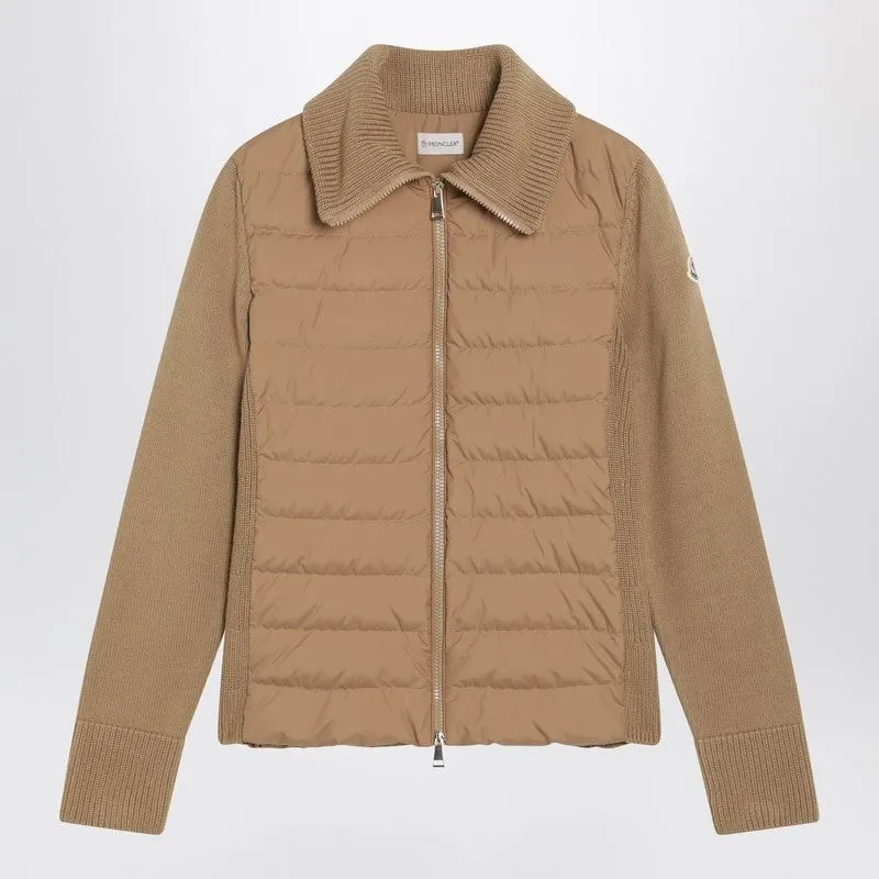 BEIGE PADDED WOOL CARDIGAN sold by Lord & Taylor