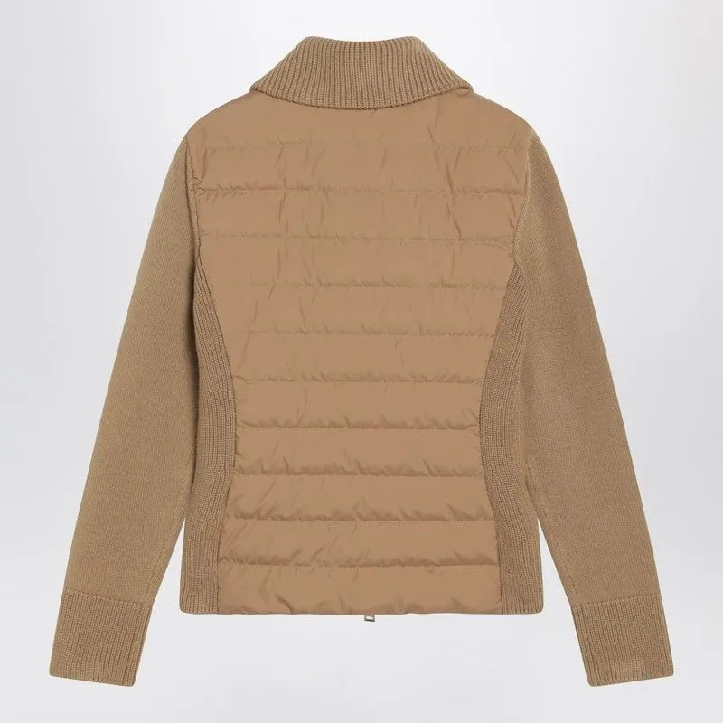 BEIGE PADDED WOOL CARDIGAN sold by Lord & Taylor product image thumbnail 2