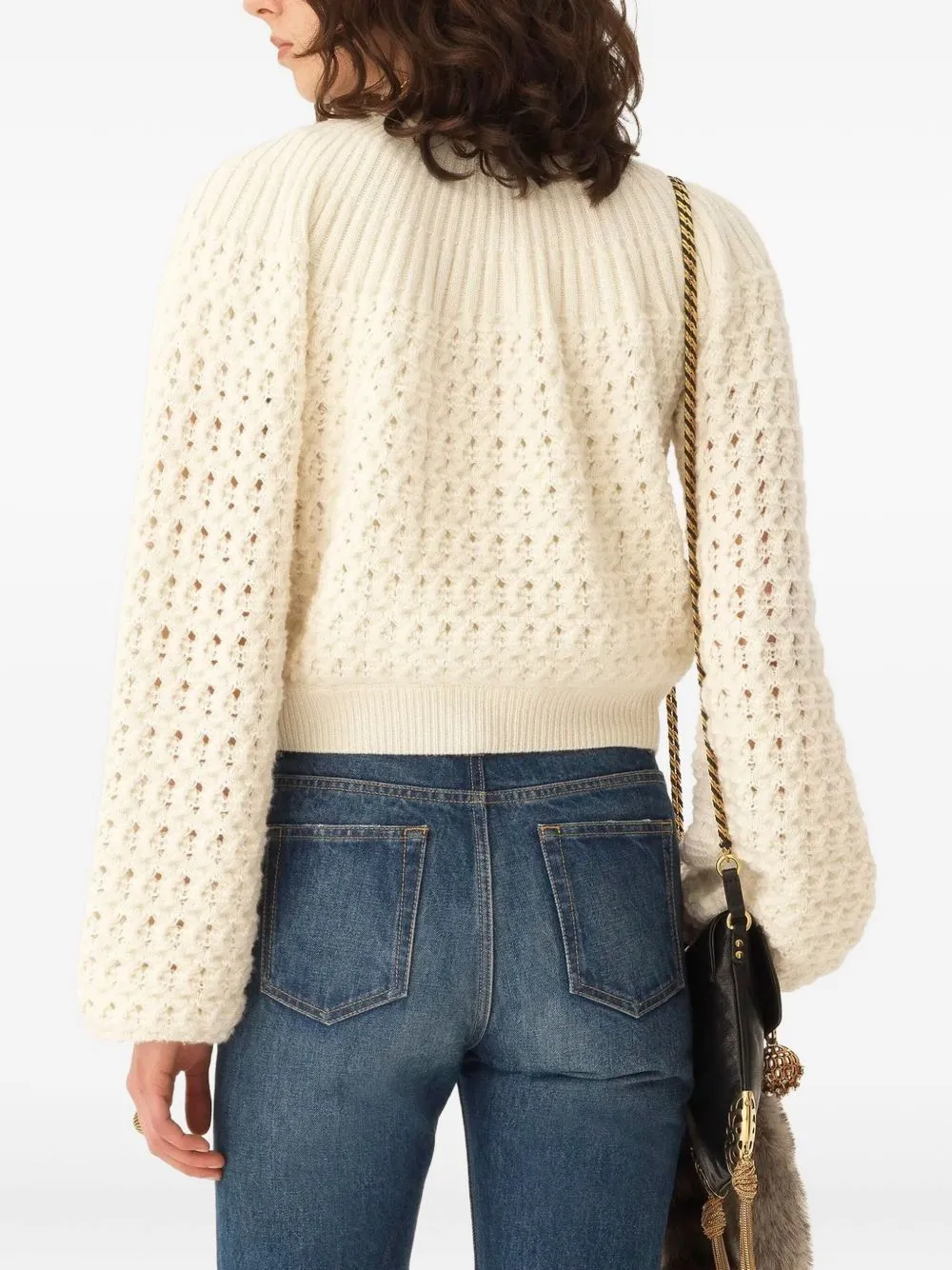 MILKCOLORED WOOL AND CASHMERE KNIT CARDIGAN sold by Lord & Taylor product image thumbnail 5