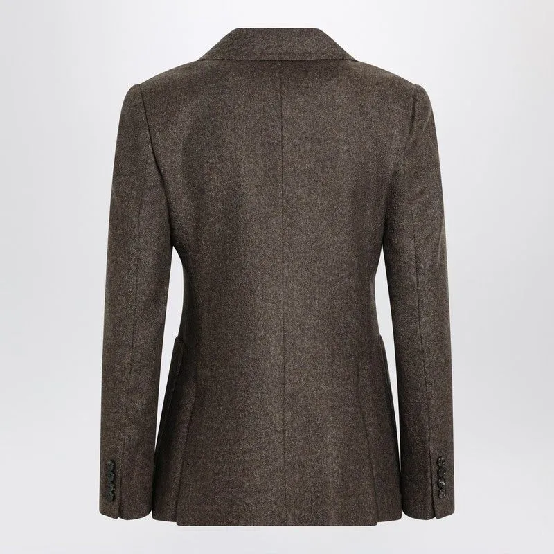BROWN SINGLEBREASTED JACKET IN WOOL TWEED sold by Lord & Taylor product image thumbnail 2