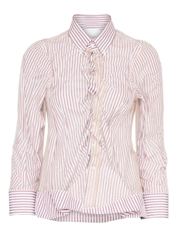 STRIPED LAYERED TULLE SHIRT sold by Lord & Taylor